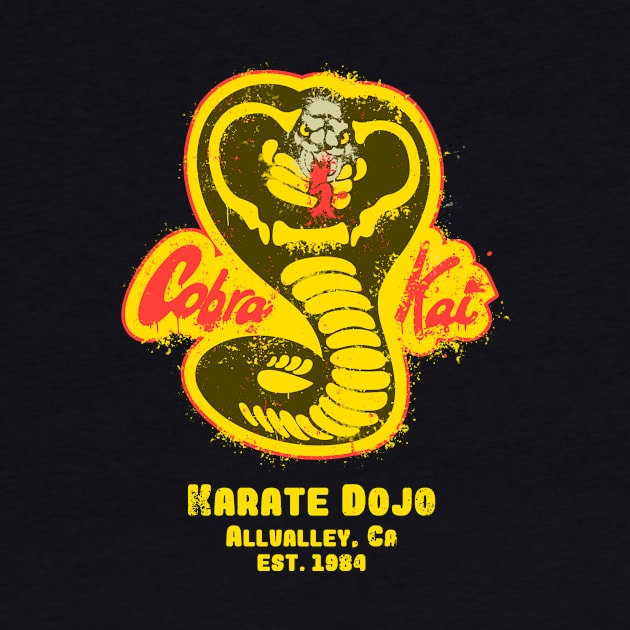 Cobra Kai vintage paint logo by LegendaryPhoenix